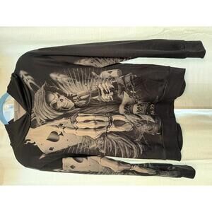 Grim Reaper Death Ace of Spades Game Over Hoodie